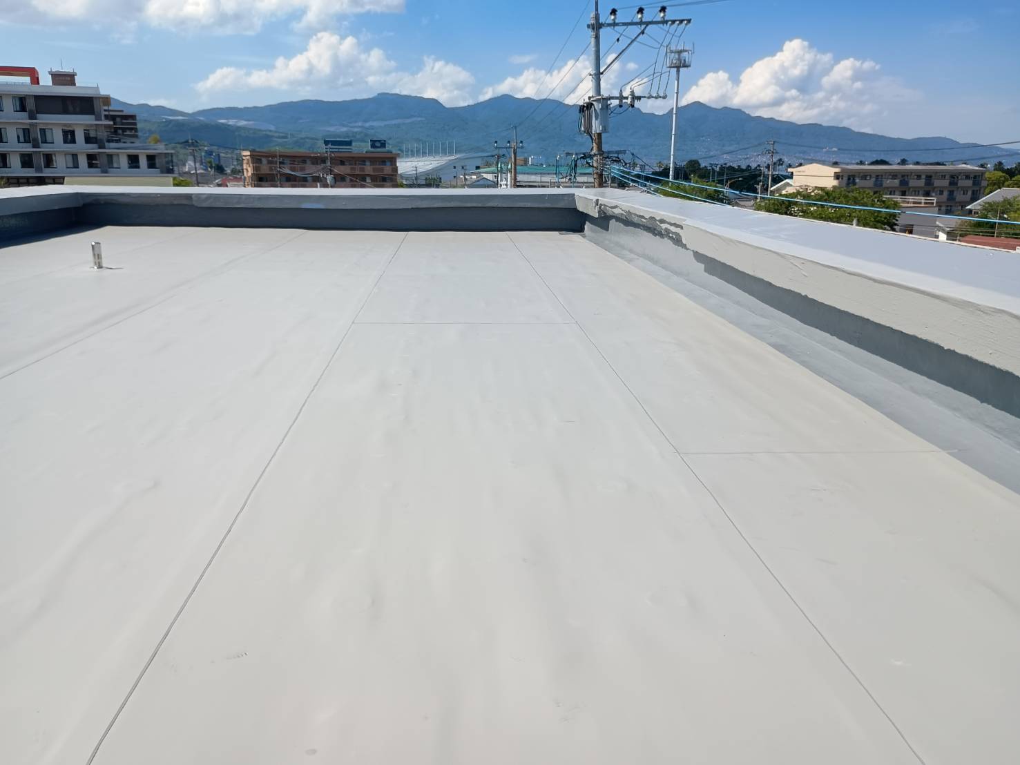 塩ビシート防水 施工後